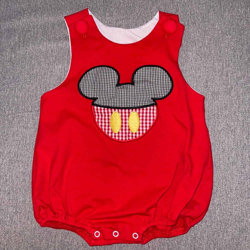 Banana Split Mickey Mouse Romper
